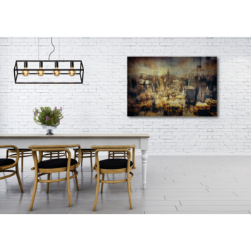 Lucide hanglamp Fabian zwart 80x28 cm (lxb)