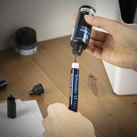 Schneider Maxx 650für Permanentmarker Nachfüllflasche - rot