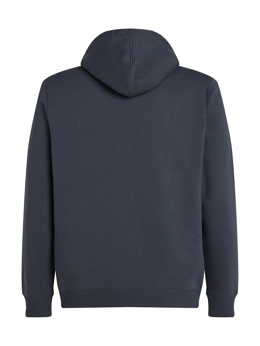 CALVIN KLEIN JEANS<br>Moletom com capuz e logo monocromático