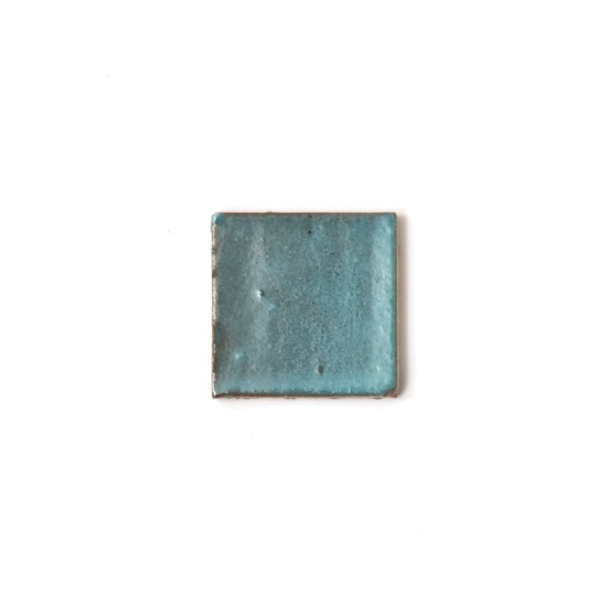 handglasierte Kachel 'turquoise', türkis, L 5 cm, B 5 cm von fischer's lagerhaus