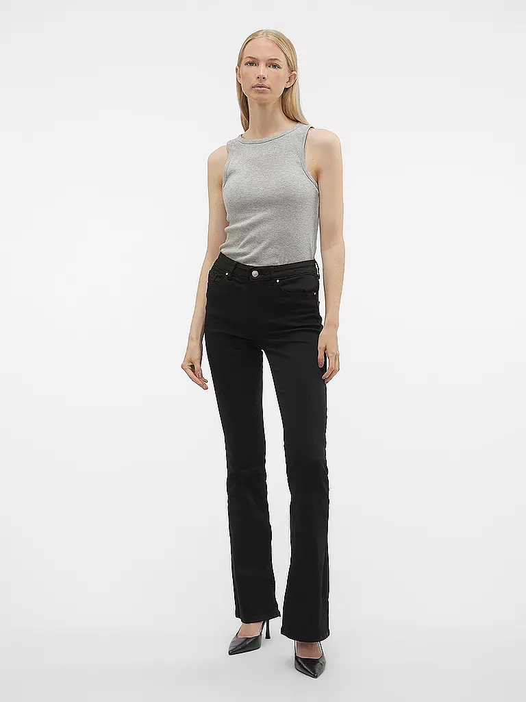 VERO MODA Jeans Bootcut Fit VMFLASH schwarz