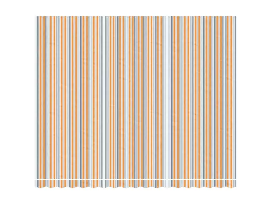 Tissu de remplacement pour auvent rayures multicolores 4,5x3,5m