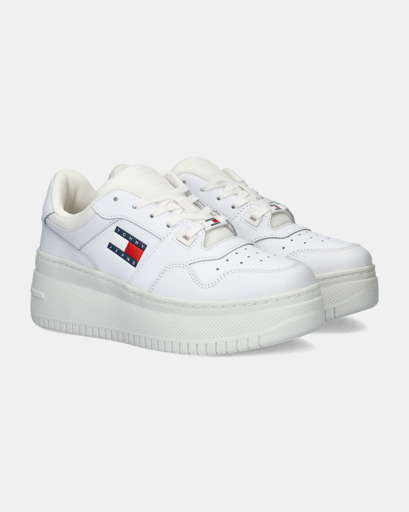Tommy Jeans TJW Retro Basket Lage sneakers  - wit