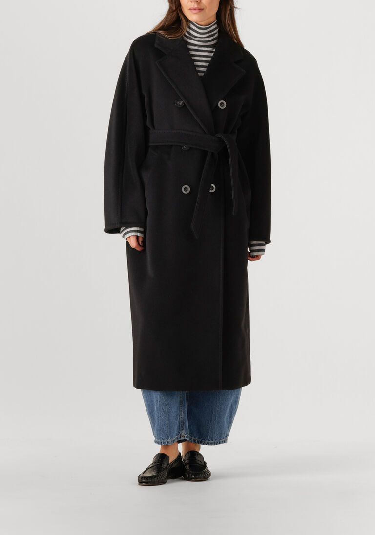 zwarte max mara mantel madame
