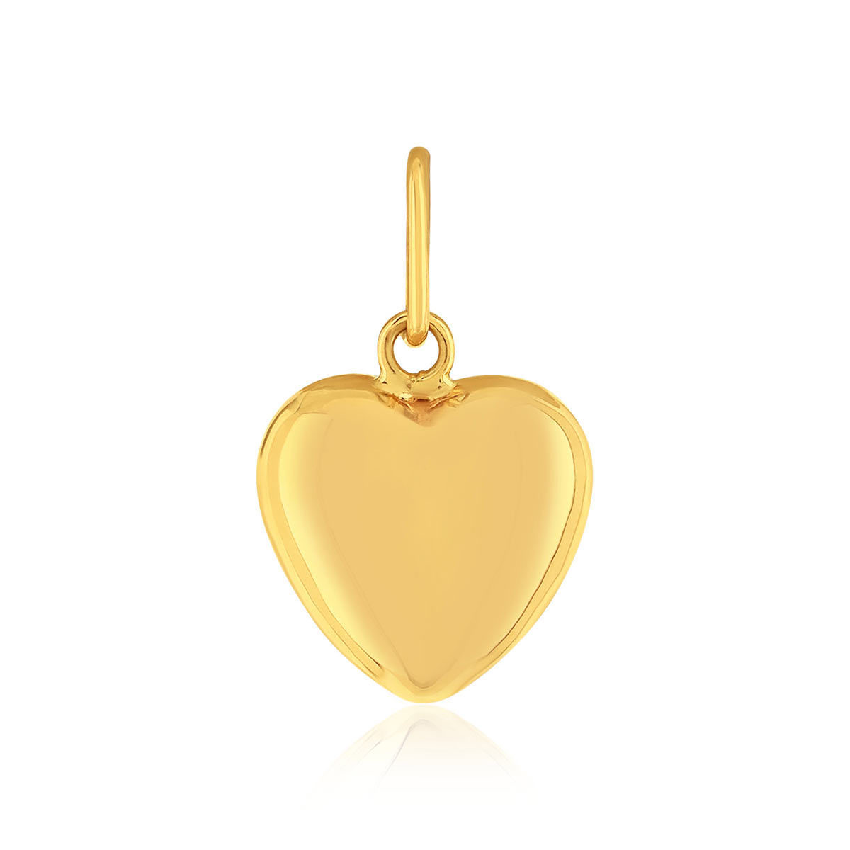 Pendentif or 375 jaune coeur