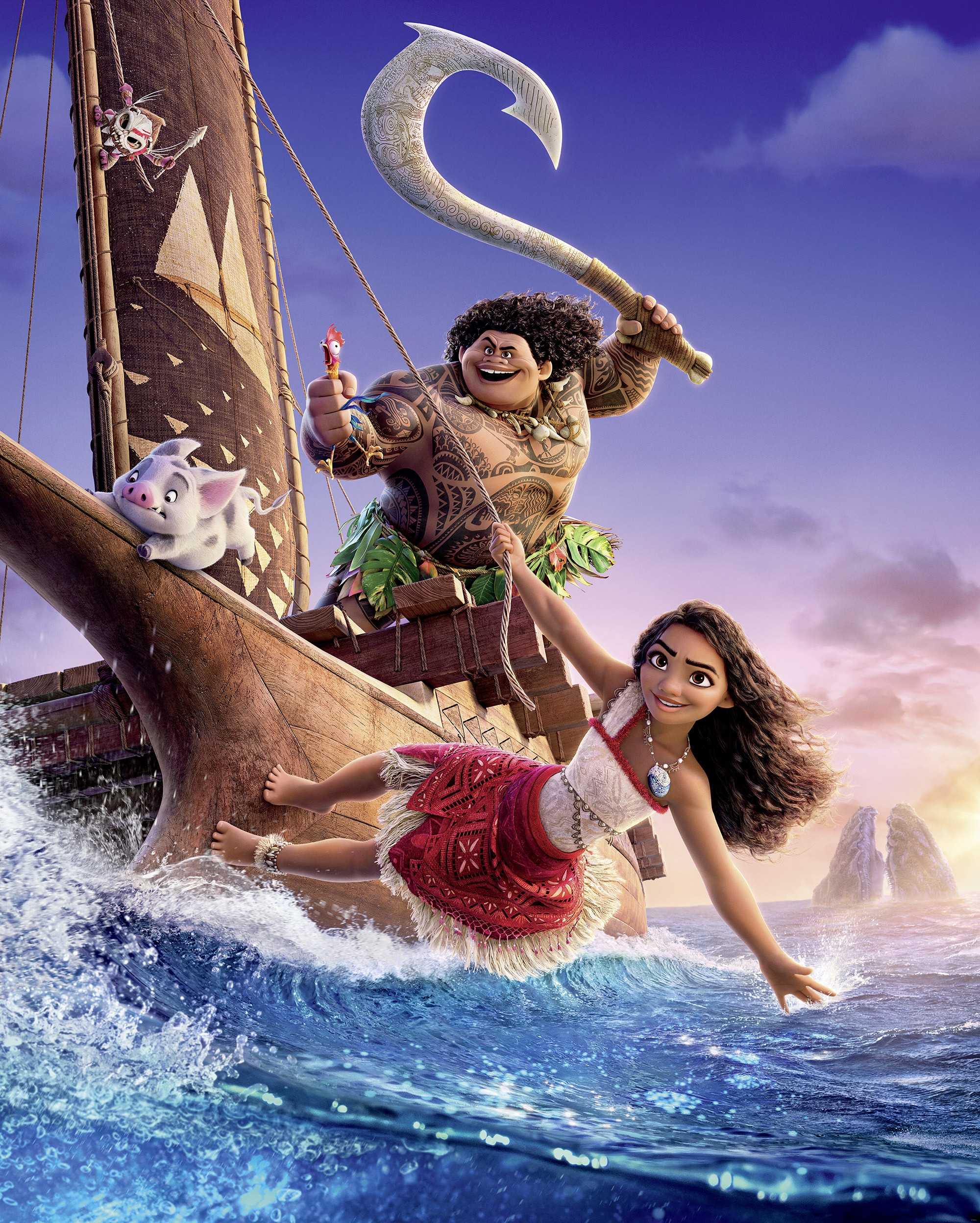 Komar Kindertapete »Disney Moana 2 Feel The Ocean« bedruckt glatt