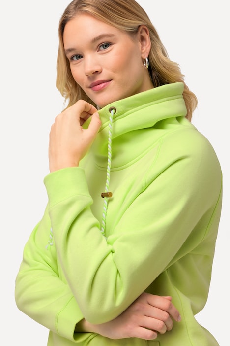 Sweatshirt, weiter Stehkragen, Taschen, Raglan-Langarm