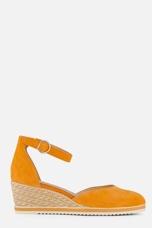 Tamaris Espadrilles oranje Leer