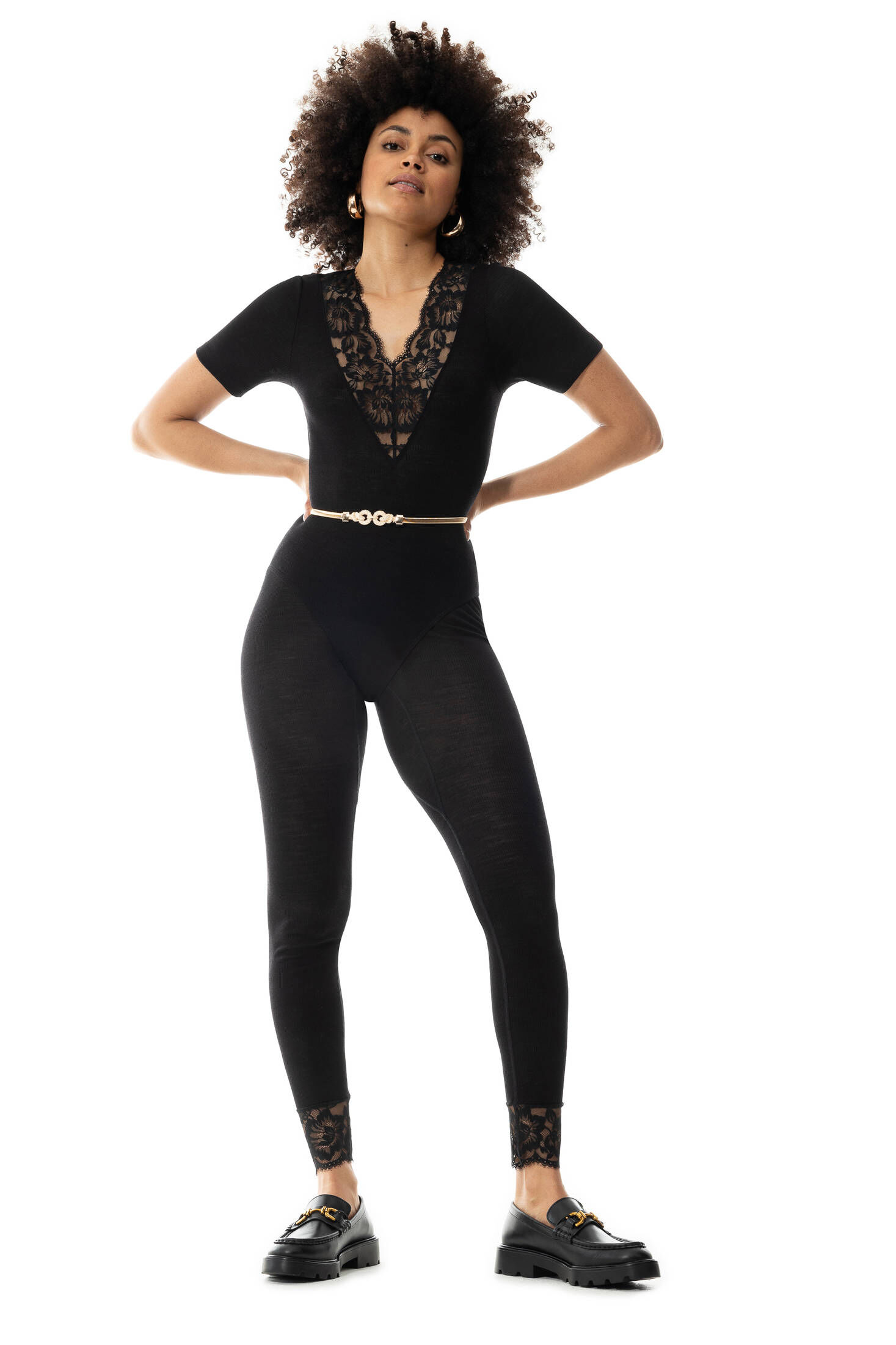 mey| Damen Leggings Serie Wool Love