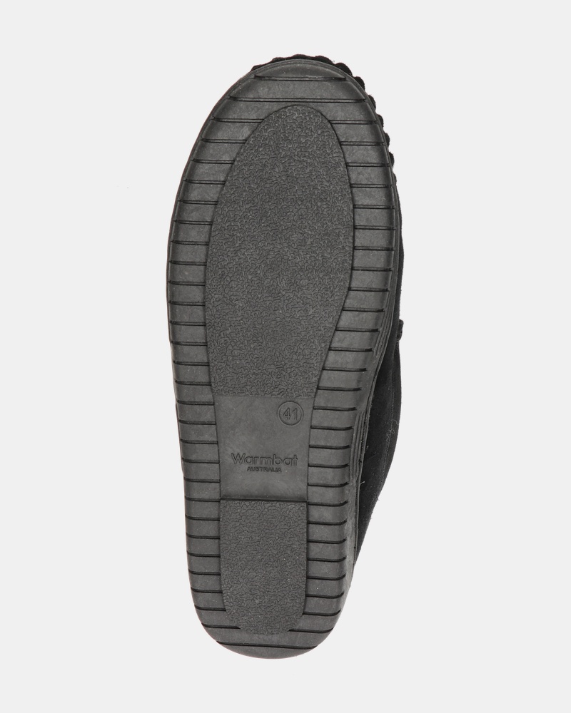 Warmbat Australia Grizzly Pantoffels  - zwart