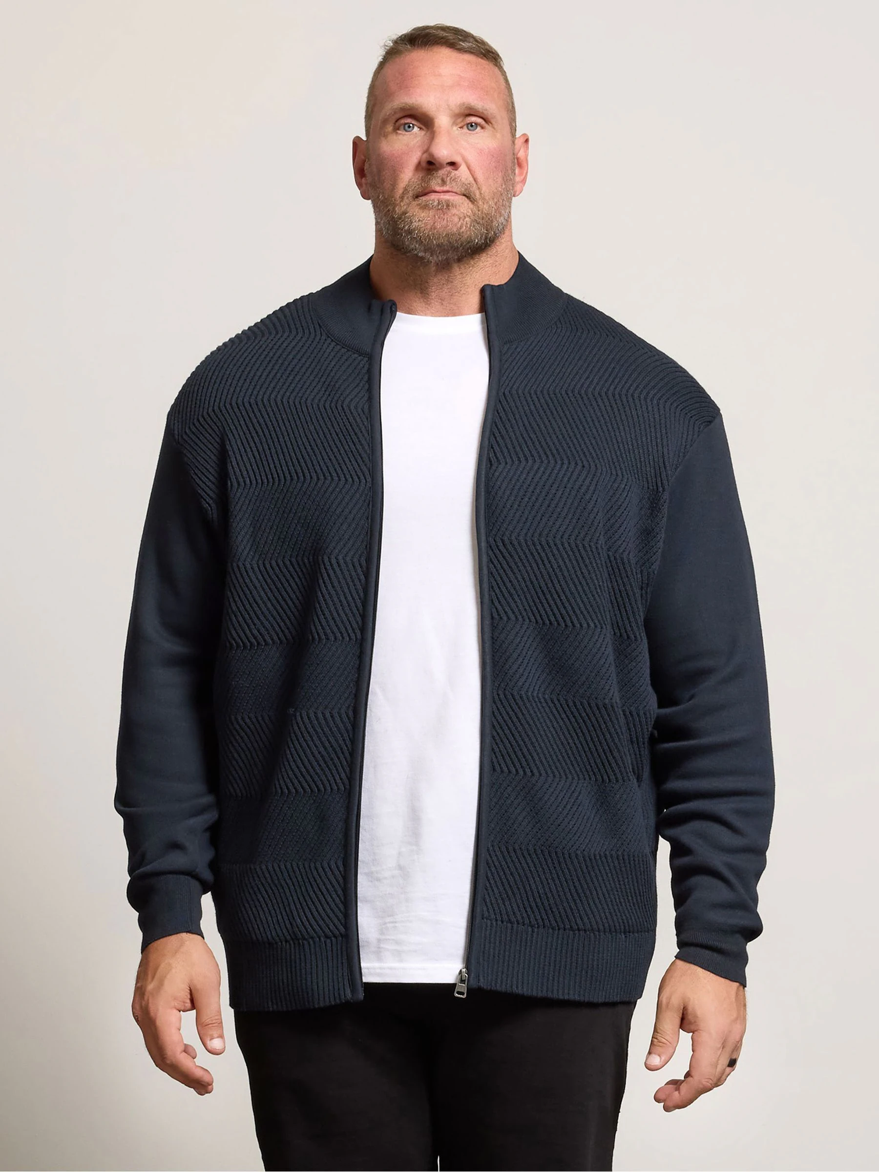 BadRhino Big & Tall Full Zip Ribbed Fleece