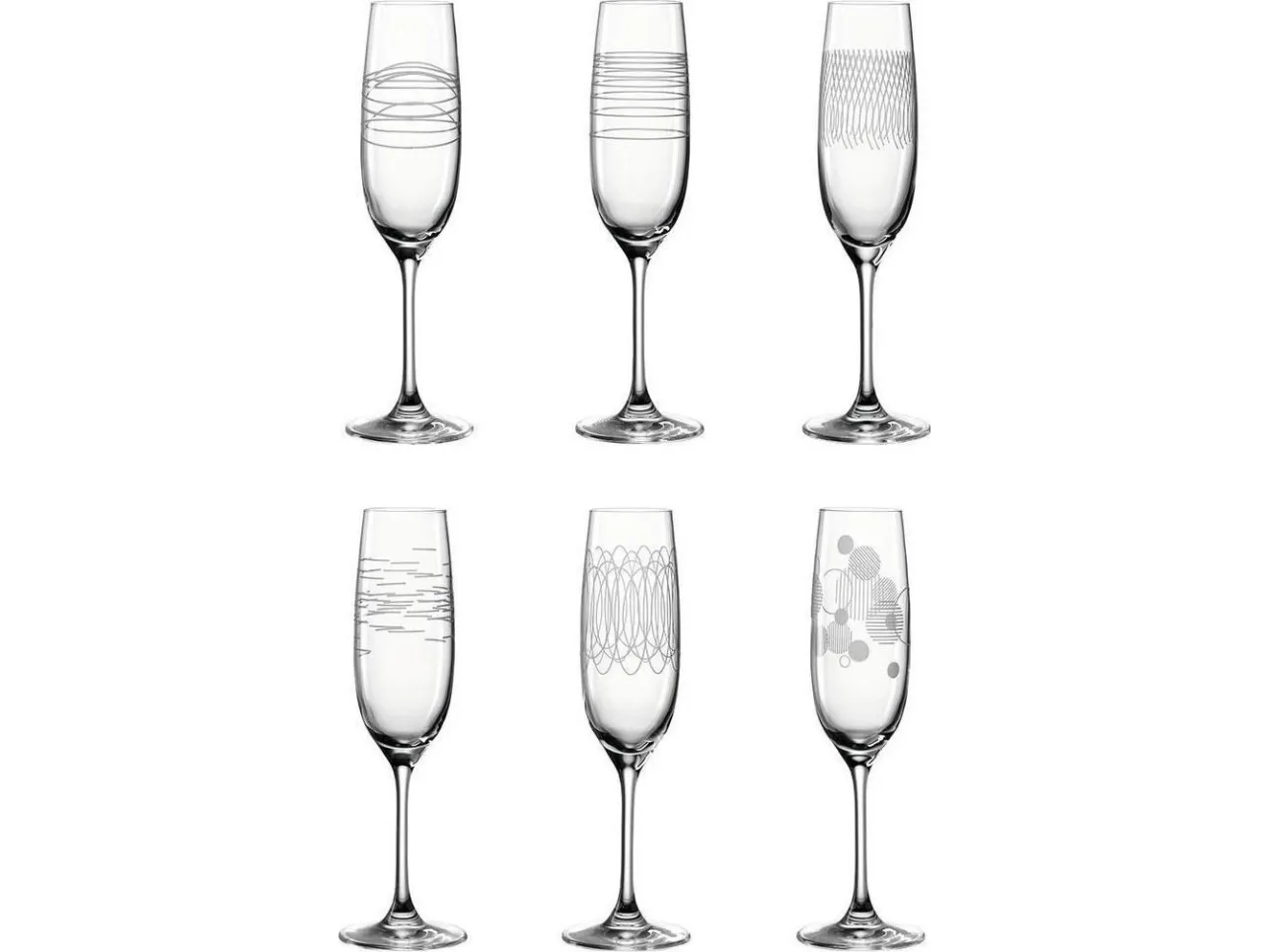 LEONARDO Casella, Hvidvinsglas, Fløjteglas, Glas, Transparent, CE, 190 ml