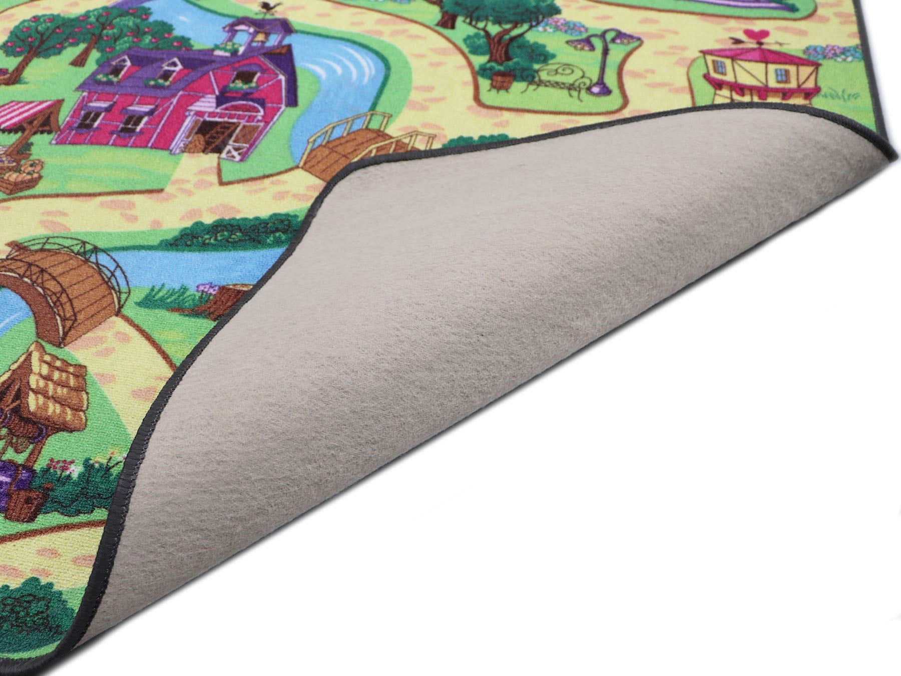 Primaflor-Ideen in Textil Kinderteppich »Spielteppich CANDY TOWN« rechteckig 6,5 mm Höhe Kurzflor, Strassen-Spiel-Teppich, Kinderzimmer