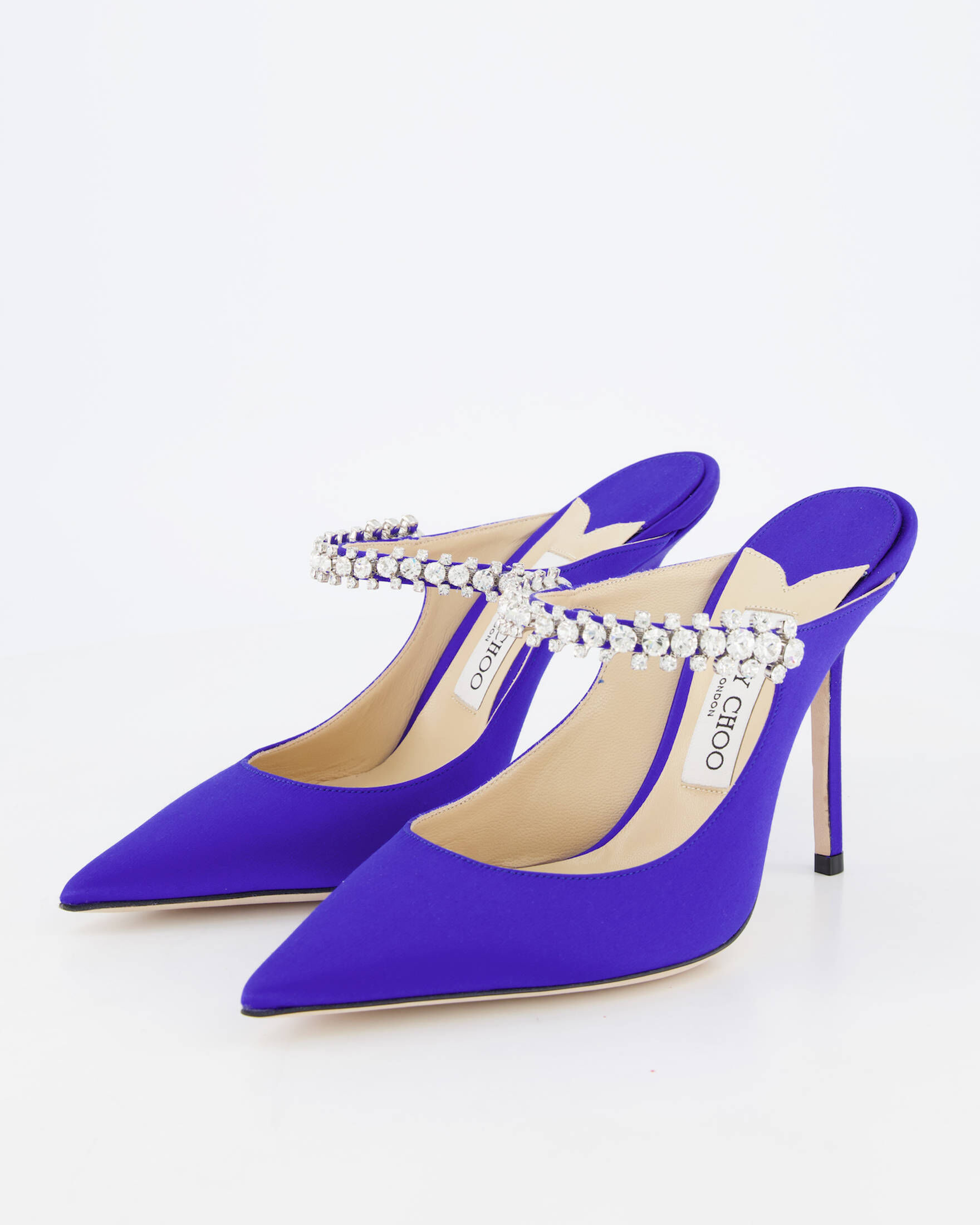 Jimmy Choo| Damen Satin-Pantoletten BING 100