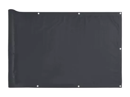 écran d'intimité de balcon anthracite 400x120 cm PVC
