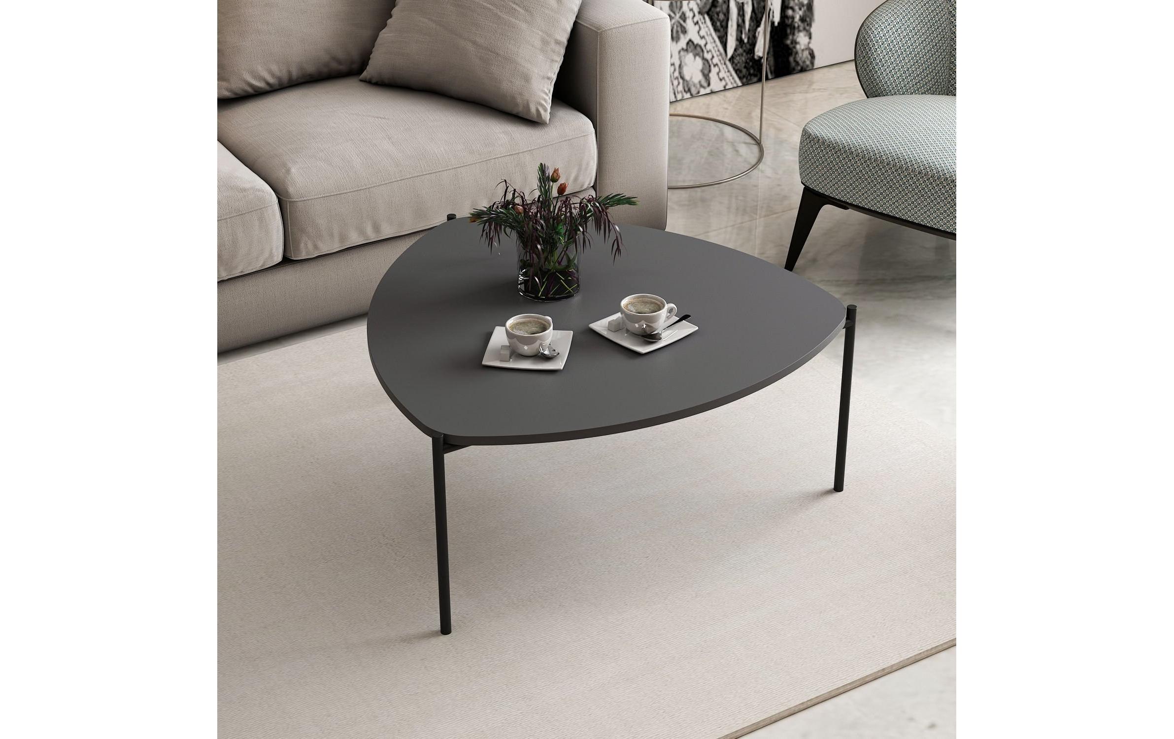 Couchtisch Lenny 90 x 40 cm, Grau<br>Hochwertiger Couchtisch