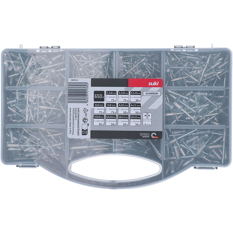 Mixbox blindklinknagels 650-delig