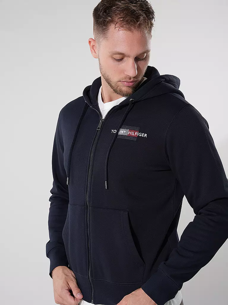 TOMMY HILFIGER Sweatjacke blau