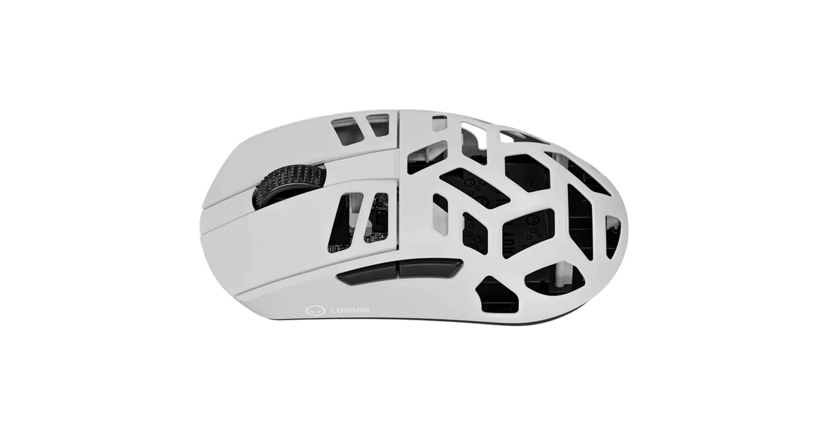 LORGARMSE90W gaming muis  (Wit, 100 - 26000 dpi, Ultralight)