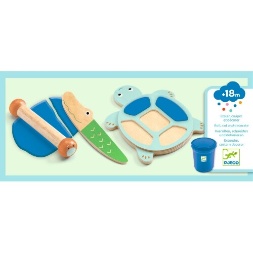 Djeco boetseerklei met gereedschap - myplastijungle - 4-delig