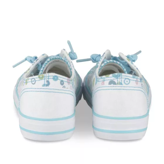 Baskets BLEU LOVELY SKULL