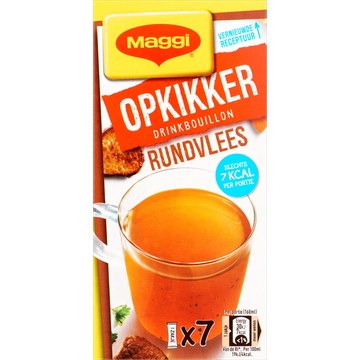 MAGGI Opkikker Drinkbouillon Rundvlees 7 x 3,3 g