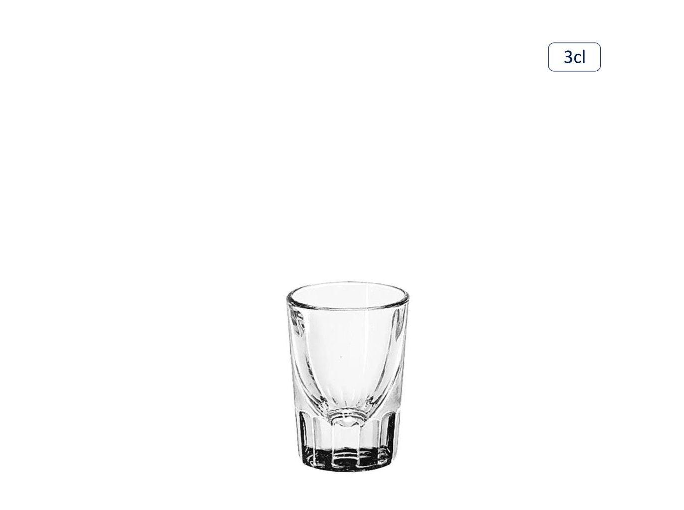 COPO FLUTED WHISKY EM VIDRO 3CL