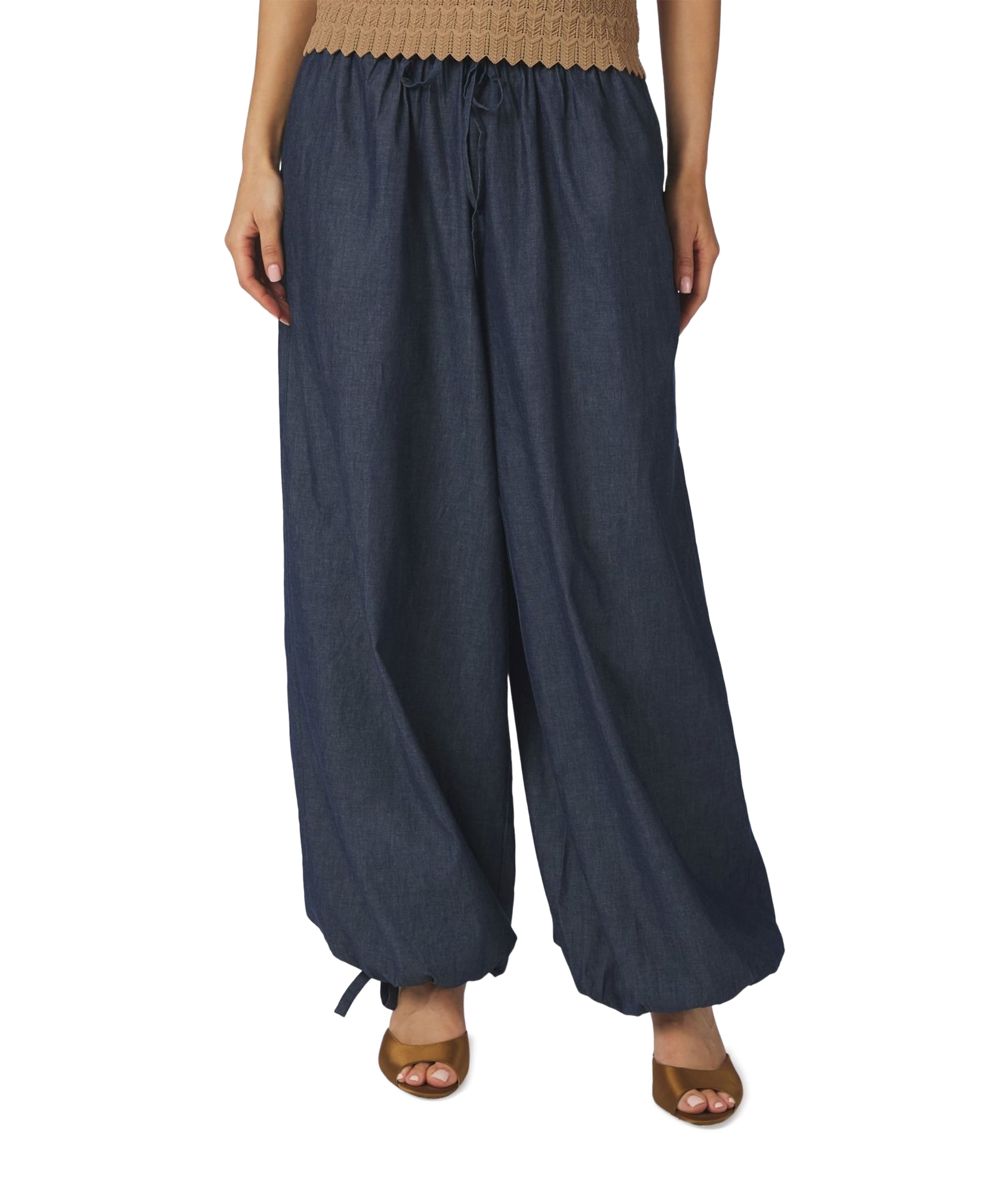 Neo Noir Roxane Balloon Denim dames broek blauw