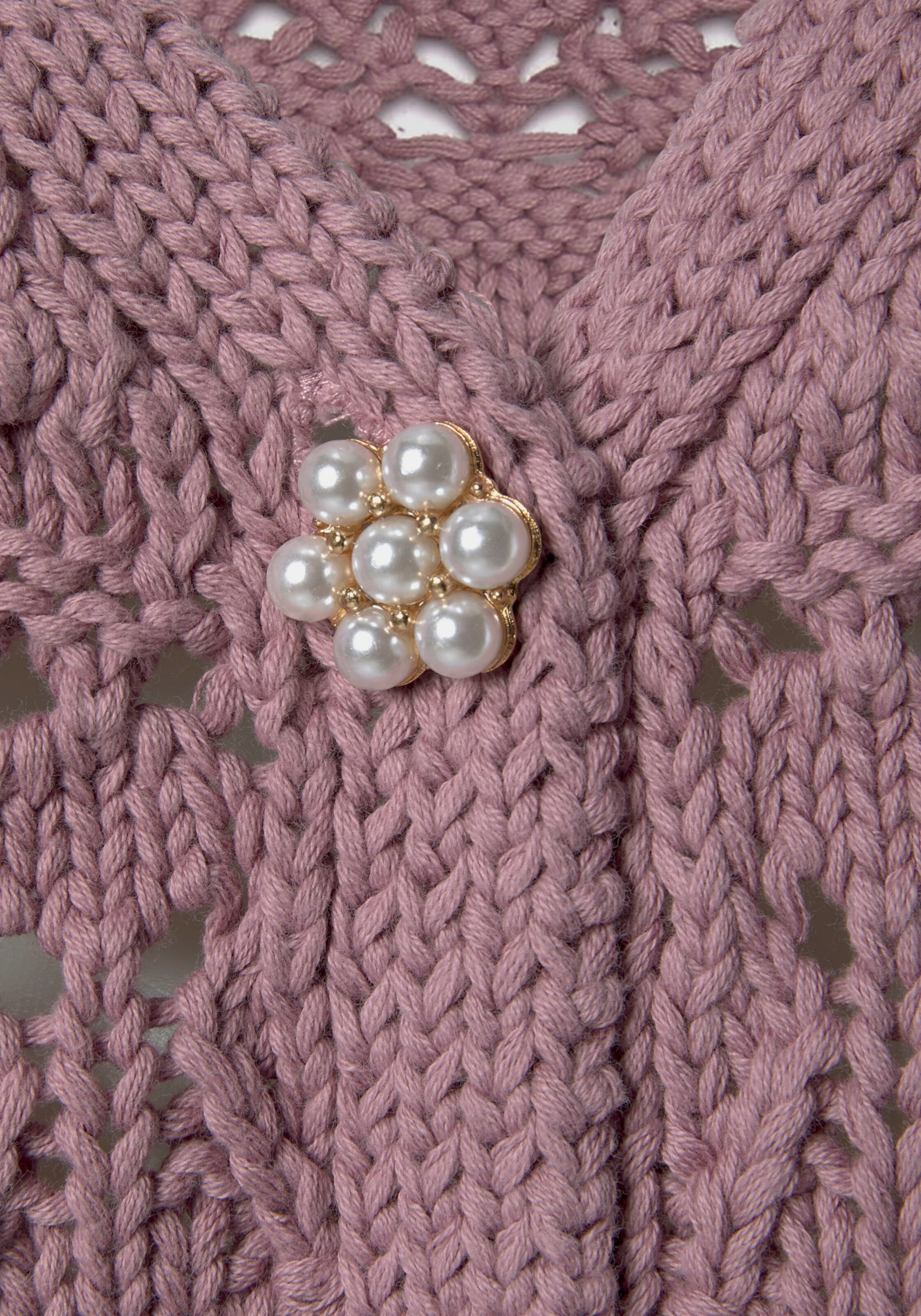 Ajourstrickjacke