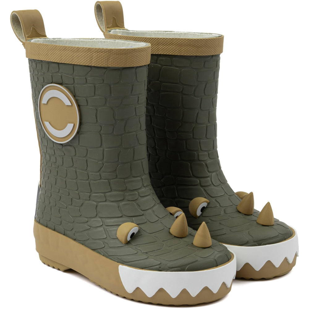Køb Mikk-Line Dusty Olive Dragon 3D Gummistøvler