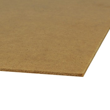 Hardboard plaat naturel 122x61 cm 3,2 mm
