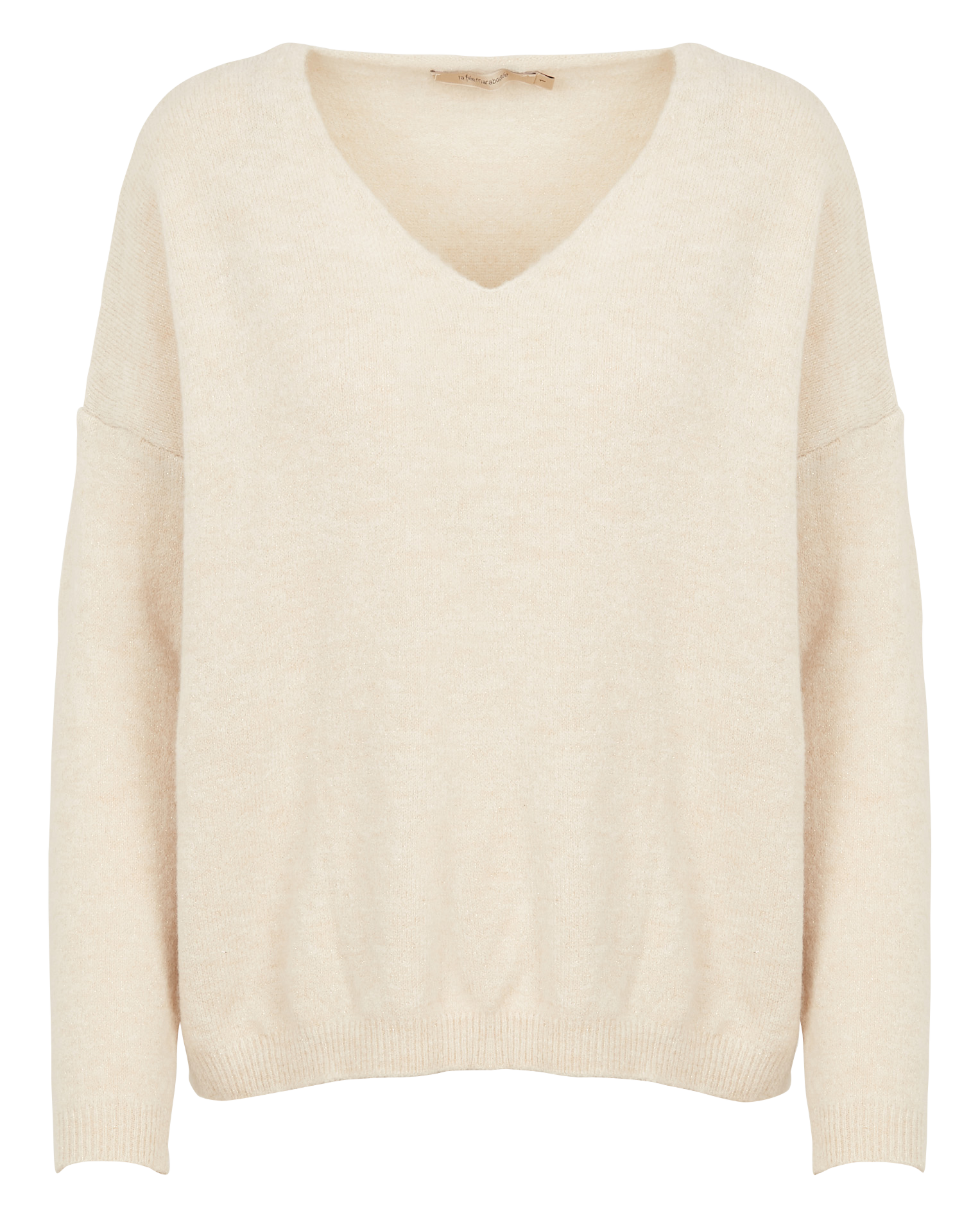Pull col V| Blanc