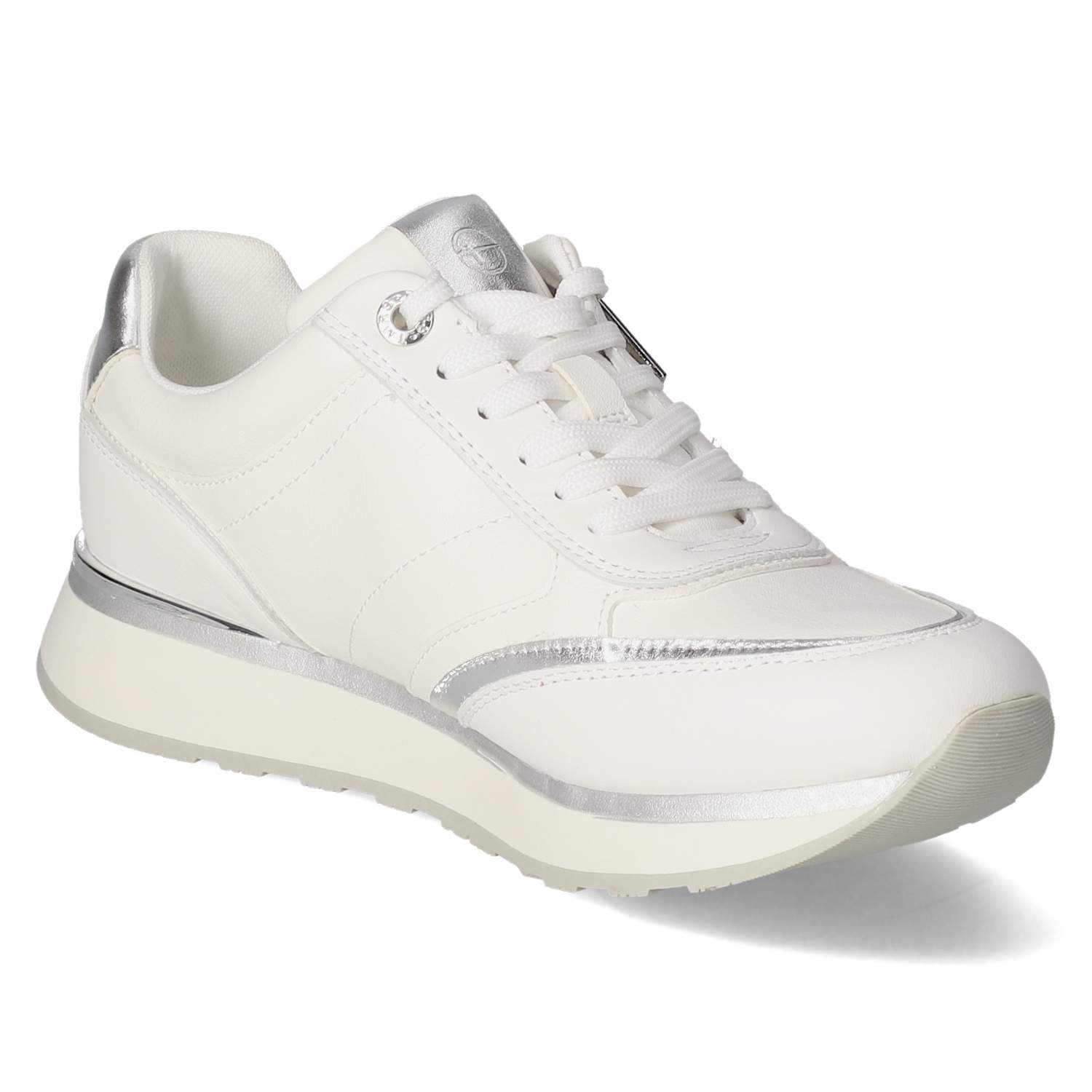 Tamaris Low Sneaker - white/silver