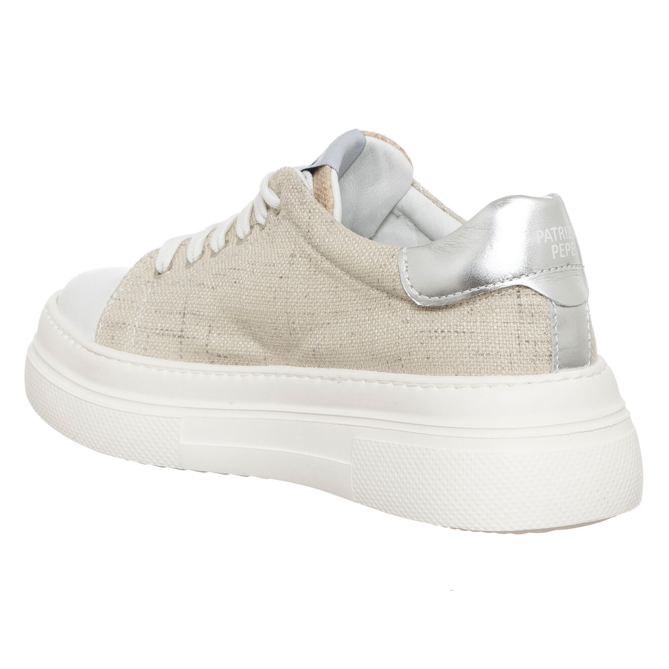 Patrizia Pepe Sneakers Shina beige/argenté