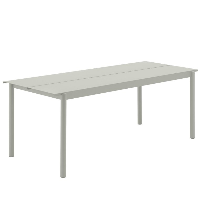 Muuto Linear Steel tuintafel 200x75 Grey