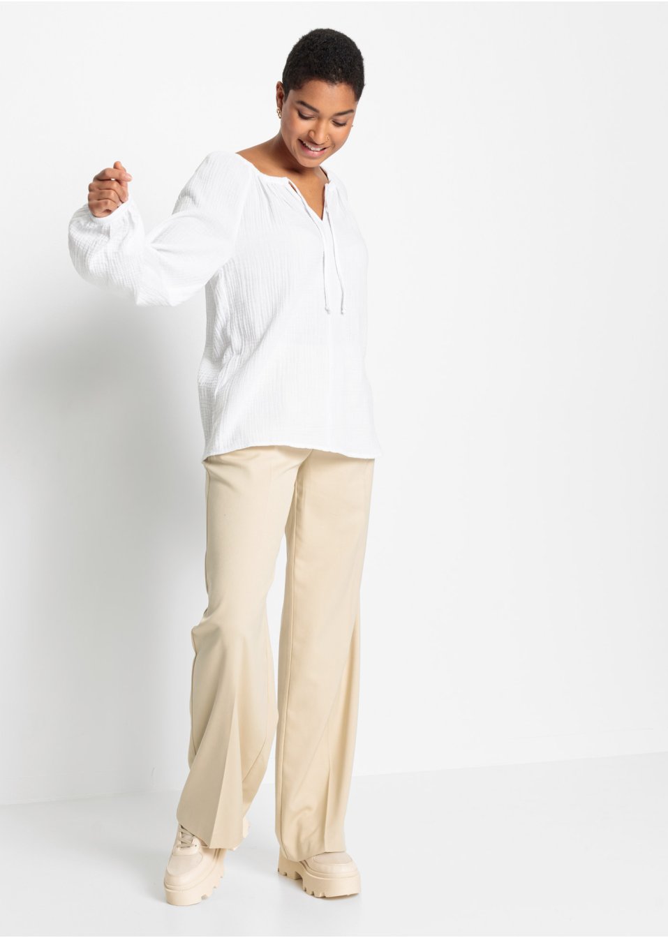 Blouse en mousseline