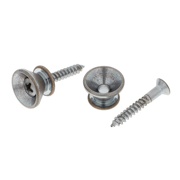 Gotoh EPB2 Aged Chrome Strap Buttons