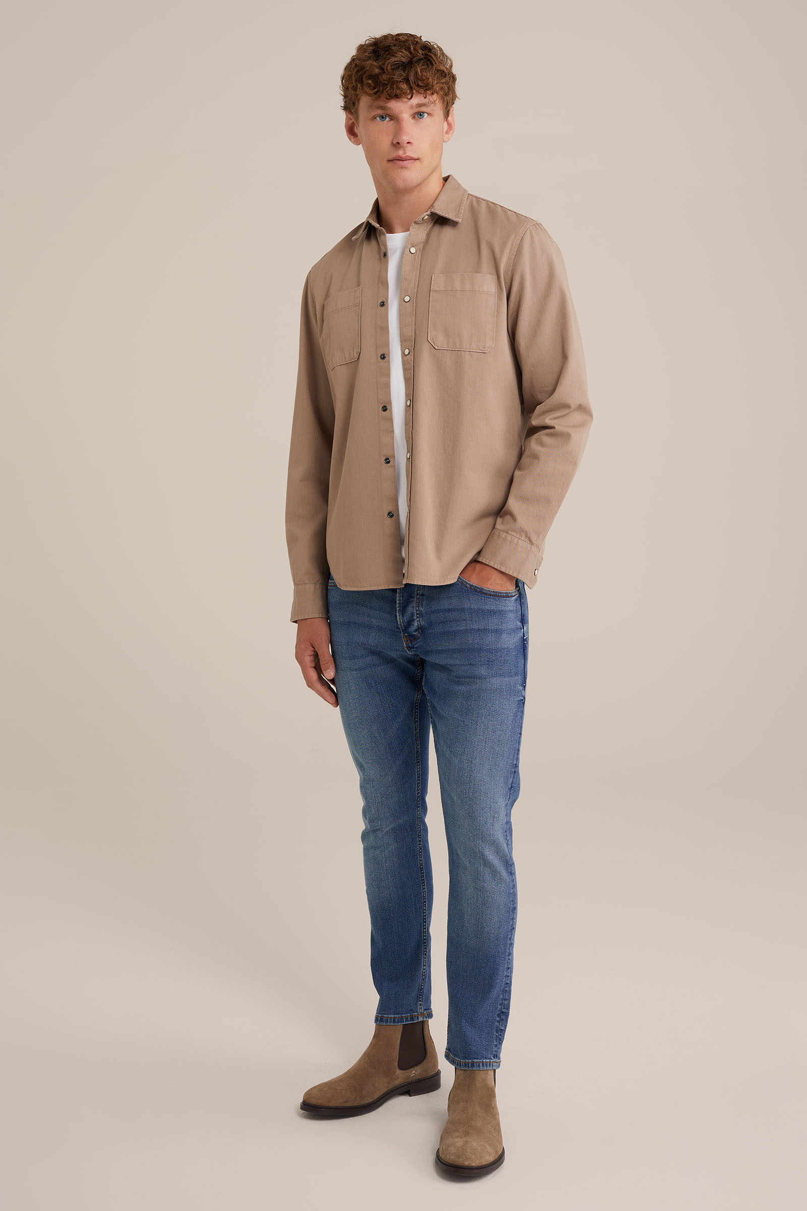 slim fit jeans met medium stretch Blue Ridge Blauw
