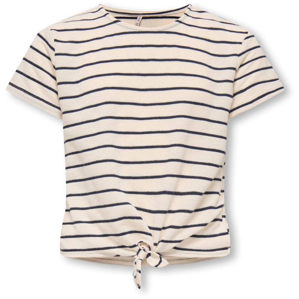 Køb kids ONLY Tofu Night Sky Kogjana Ss Striped Knot Top Jrs