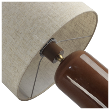 KARWEI tafellamp Iven brique ø30x49cm