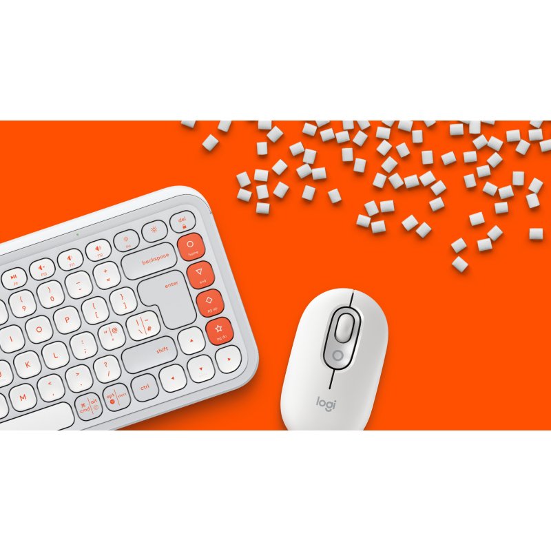 Logitech 920-013110 clavier Souris incluse Universel Bluetooth AZERTY Français Blanc
