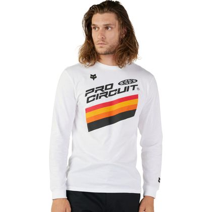 T-shirt manches longues Fox PRO CIRCUIT - Blanc