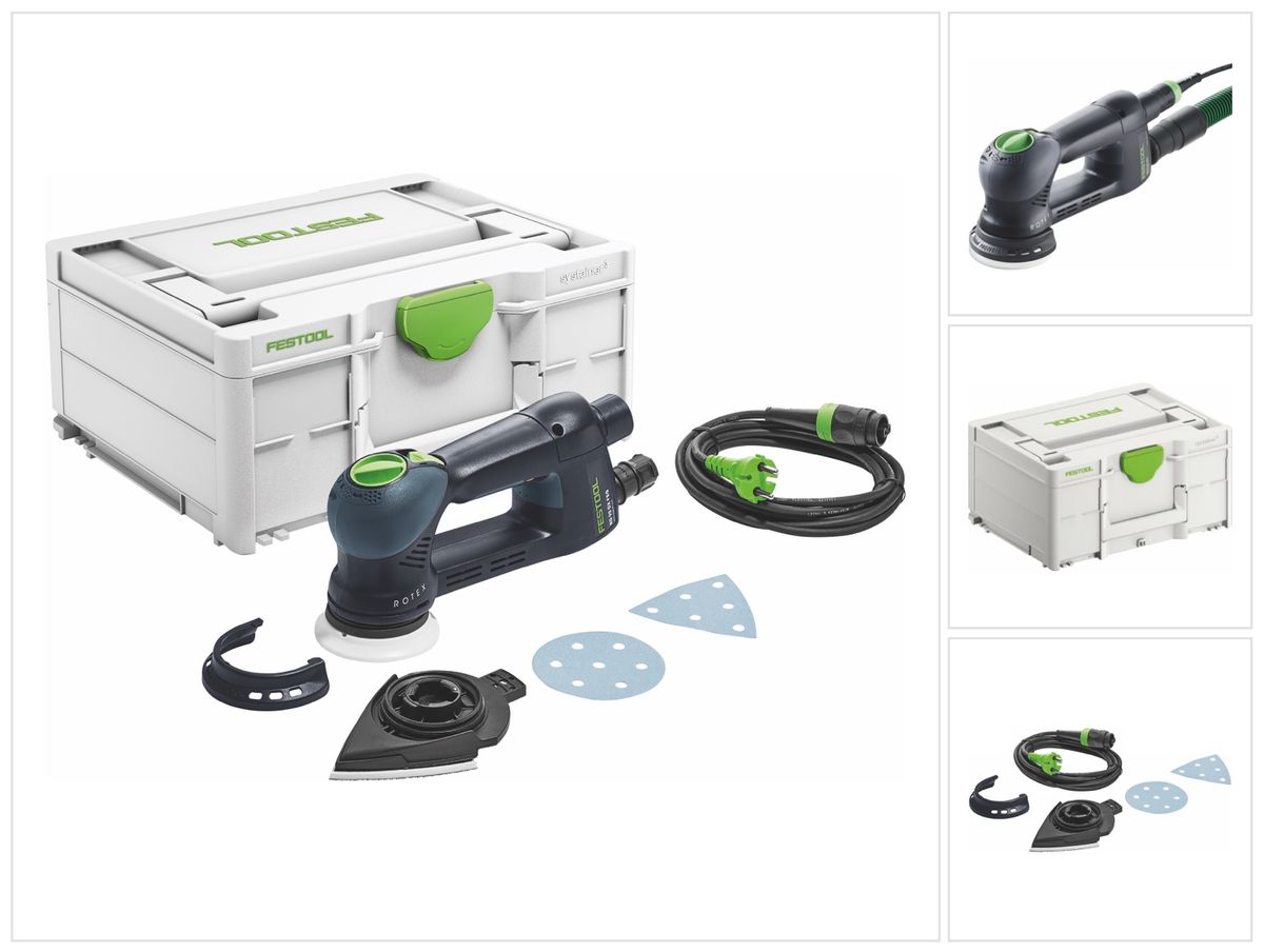 Festool Rotex RO 90 DX FEQ-Plus tandwielkast excentrische schuurmachine 400 W 90 mm (576259) + systainer - opvolger van 571819