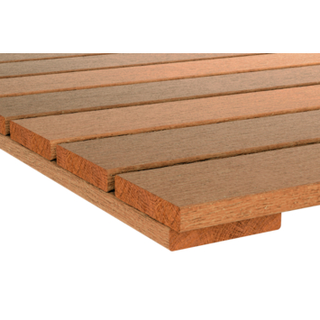 Vlondertegel glad Hardhout ca. 100x100 cm