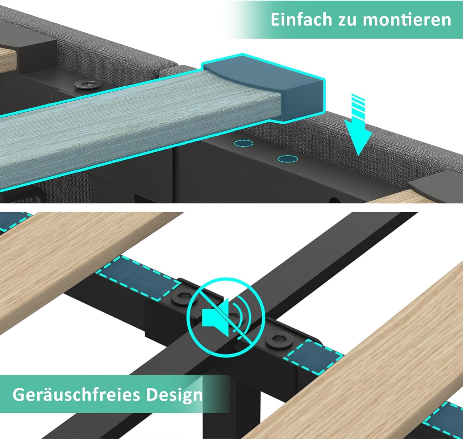 Polsterbett Doppelbett 180x200, LED Jugendbett Hydraulisch Stauraumbett Funktionsbett Bettgestell mit Stauraum & Lattenrost, Kopfteil mit USB Typ-C Ladefunktion & Staufach, Leinen, Ohne Matratze, Grau
