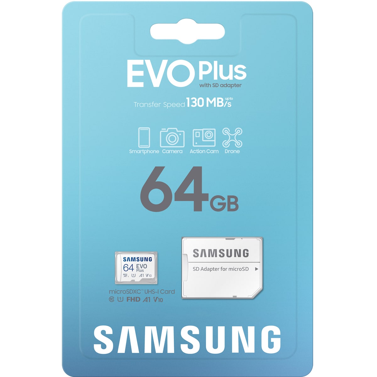 Samsung EVO Plus micro SD minnekort (64GB)