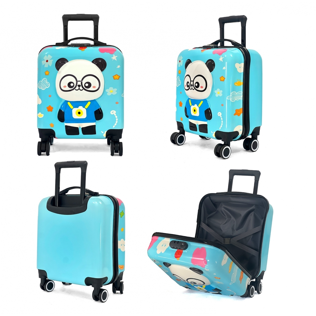 Les Sacs de K'rlot Valise cabine rigide enfant motif 3D Les Sacs de K'rlot 46cm