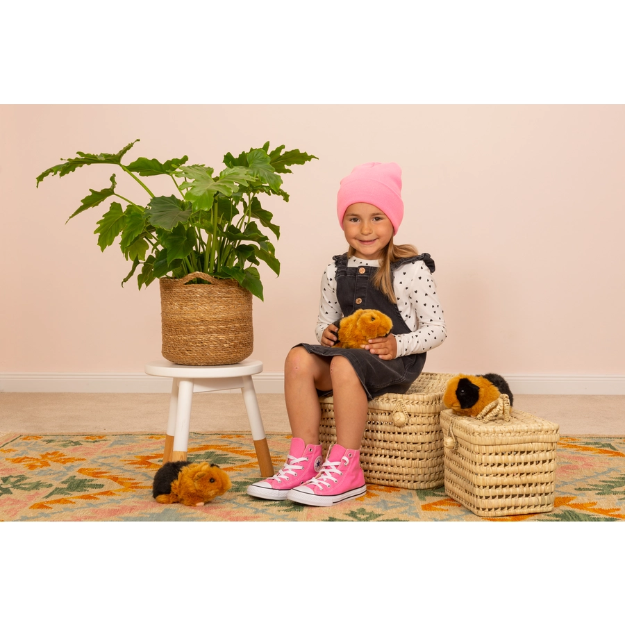 Teddy HERMANN® Meerschweinchen schwarzgold 20 cm