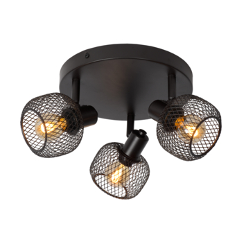Lucide plafonspot Maren Ø37 cm zwart
