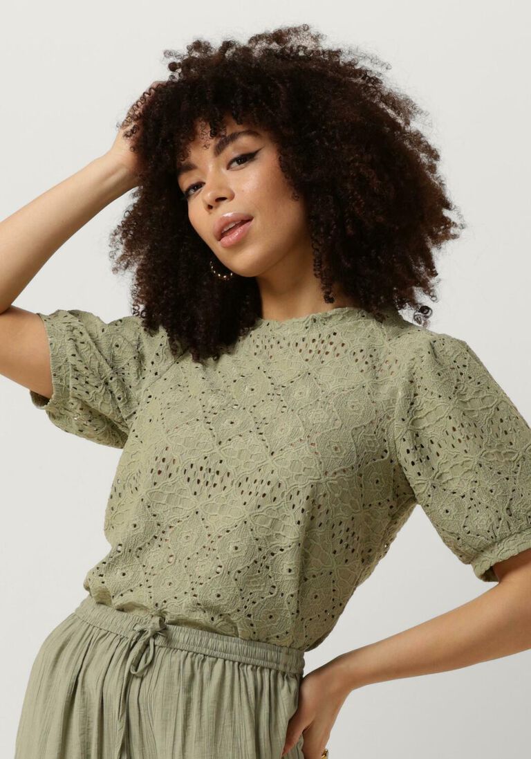 OBJECT groene object top objfeodora s/s top
